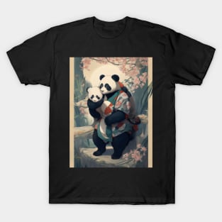 Japanese panda mother T-Shirt